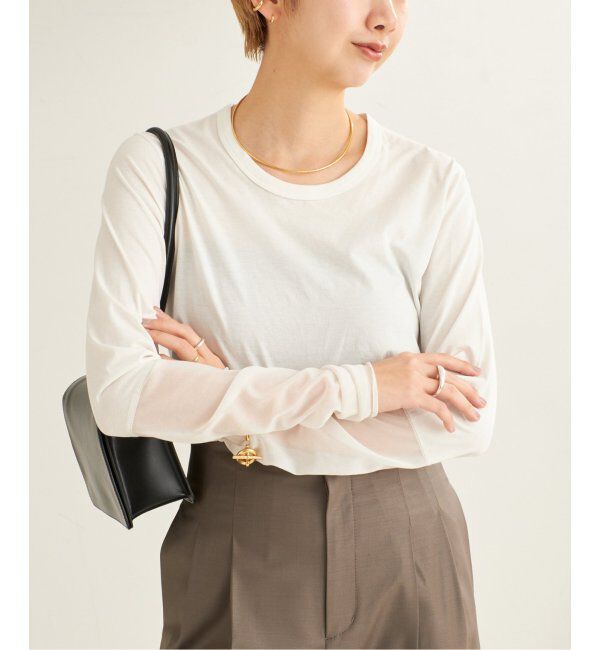 Plage「《WEB限定追加》R'IAM Sheer Cuff プルオーバー」|Tシャツ・カットソー|