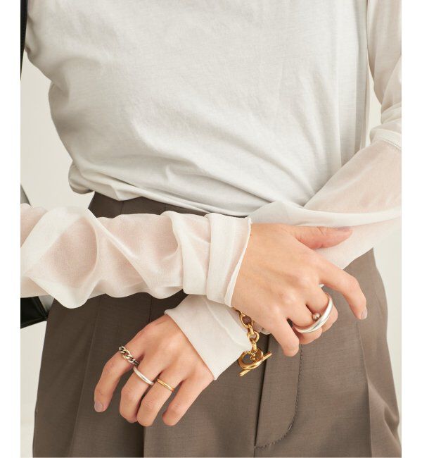 Plage「《WEB限定追加》R'IAM Sheer Cuff プルオーバー」|Tシャツ・カットソー|