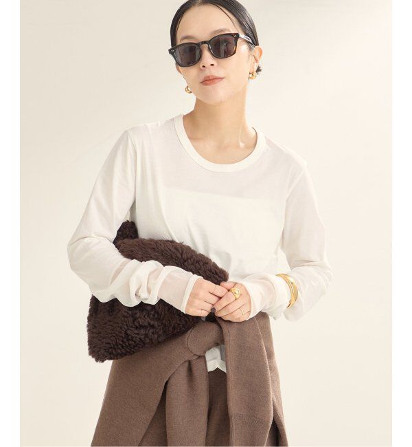 Plage「《WEB限定追加》R'IAM Sheer Cuff プルオーバー」|Tシャツ・カットソー|ホワイト