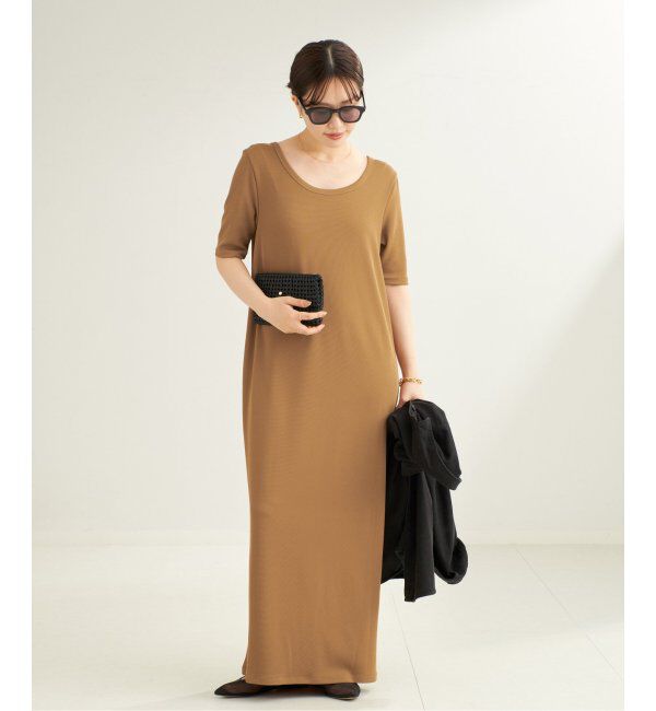 Plage「Rib ハーフスリーブ ワンピース」|ワンピース|