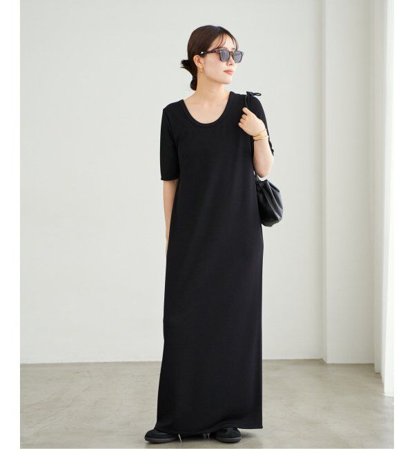 Plage「《WEB限定追加》Rib ハーフスリーブ ワンピース 2」|ワンピース|