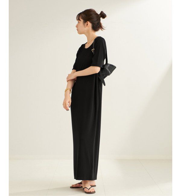 Plage「《WEB限定追加》Rib ハーフスリーブ ワンピース 2」|ワンピース|