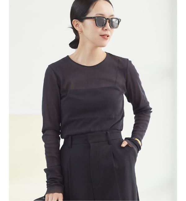 Plage「《追加》Mesh Sheer ロンT 4」|Tシャツ・カットソー|