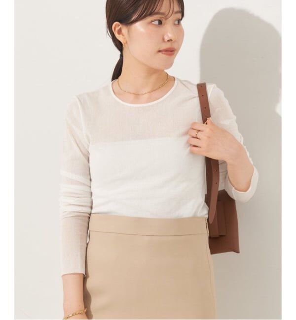 Plage「《追加》Mesh Sheer ロンT 4」|Tシャツ・カットソー|