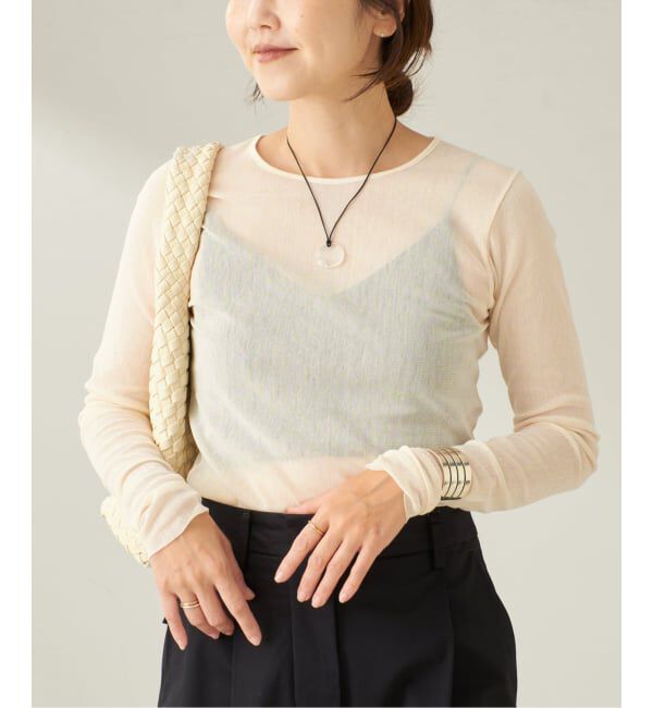 Plage「《追加》Mesh Sheer ロンT 4」|Tシャツ・カットソー|