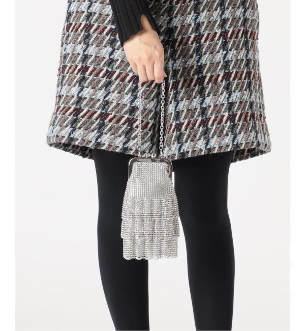 IENA LA BOUCLE「【Whiting&Davis】Kyra Petite Ruffle Clutch バッグ」|その他|