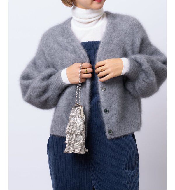 IENA LA BOUCLE「【Whiting&Davis】Kyra Petite Ruffle Clutch バッグ」|その他|