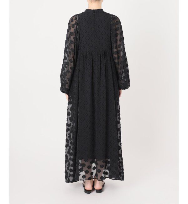 IENA「フラワージャガードボザムドレス」|ワンピース|