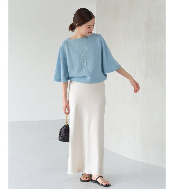 IENA「《追加7》ダブルサテンスカート」|スカート|