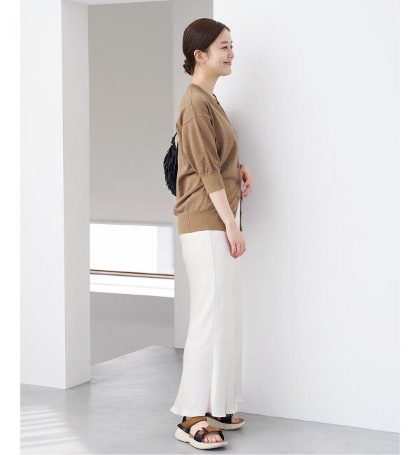 IENA「《追加7》ダブルサテンスカート」|スカート|