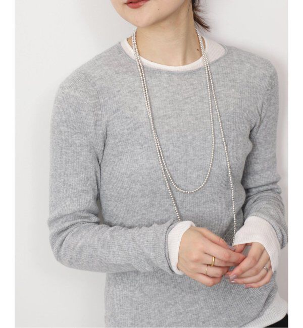 SLOBE IENA「《追加》SLOBE ロングメタルビーズネックレス(180cm)」|ネックレス|