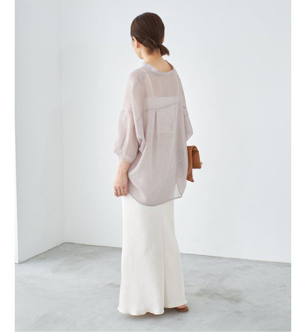 IENA「《追加8》ダブルサテンスカート」|スカート|