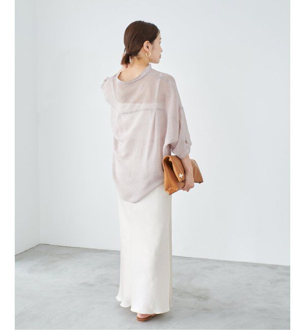 IENA「《追加8》ダブルサテンスカート」|スカート|