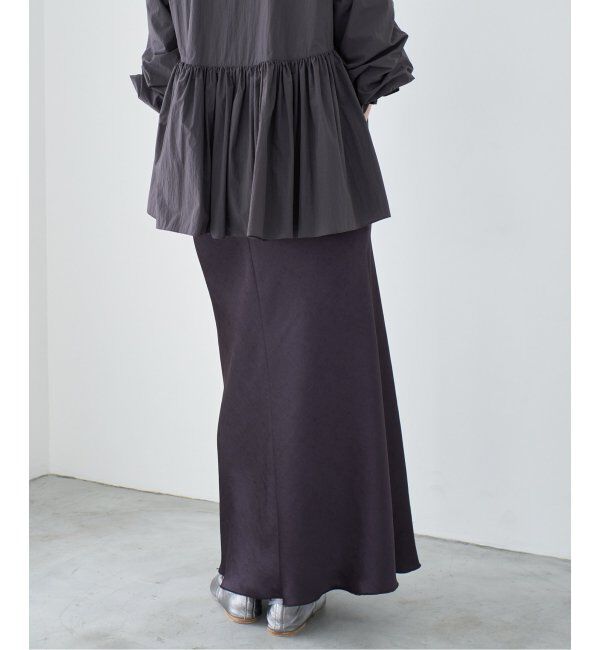 IENA「《追加8》ダブルサテンスカート」|スカート|