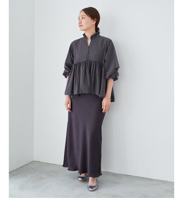 IENA「《追加8》ダブルサテンスカート」|スカート|