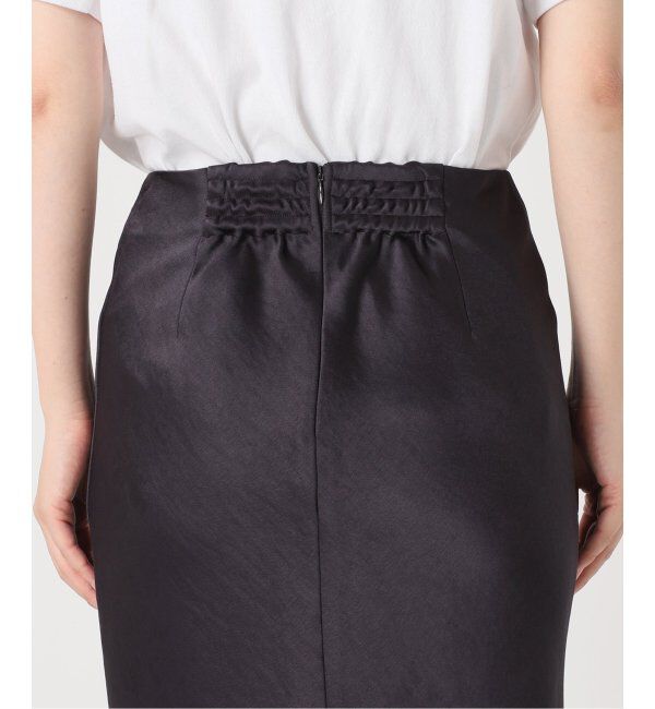 IENA「《追加8》ダブルサテンスカート」|スカート|