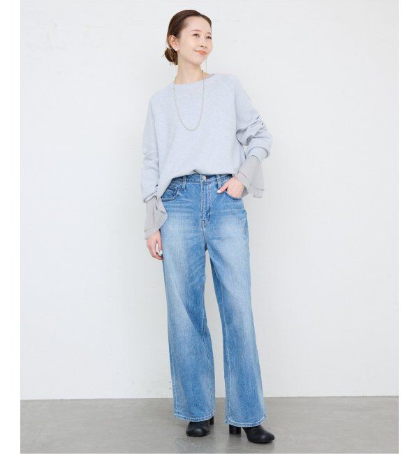 SLOBE IENA「《追加》ラッフルスリーブチュールプルオーバー」|Tシャツ・カットソー|