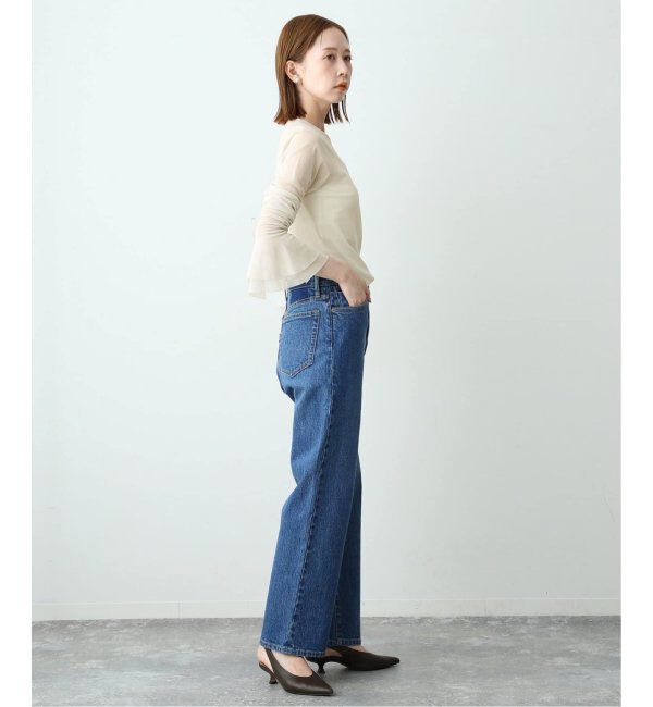 SLOBE IENA「《追加》ラッフルスリーブチュールプルオーバー」|Tシャツ・カットソー|