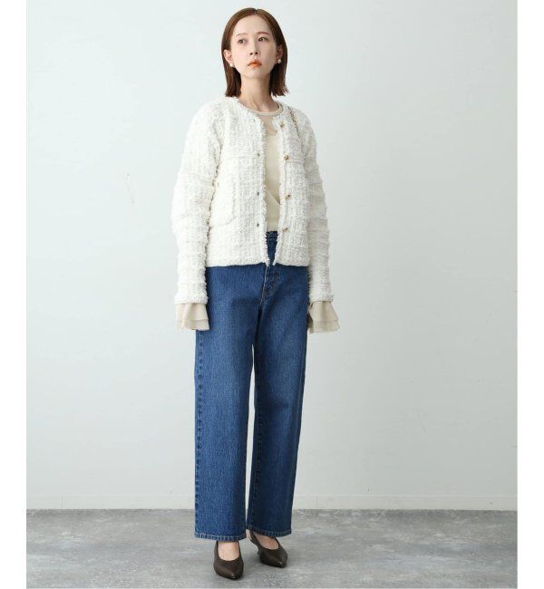 SLOBE IENA「《追加》ラッフルスリーブチュールプルオーバー」|Tシャツ・カットソー|