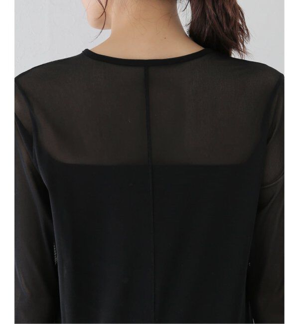 SLOBE IENA「《追加》ラッフルスリーブチュールプルオーバー」|Tシャツ・カットソー|