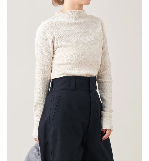 IENA LA BOUCLE「IENA LA BOUCLE ウェーブラッセルハイネックプルオーバー」|Tシャツ・カットソー|