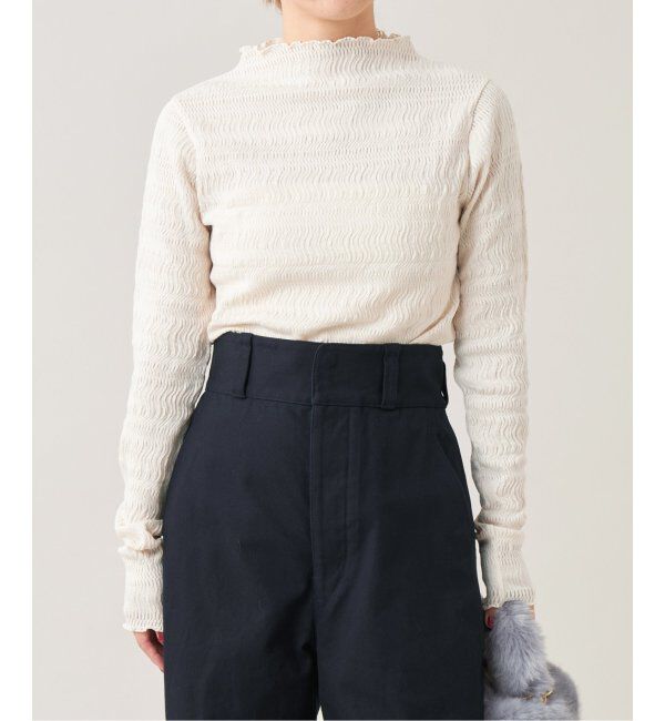 IENA LA BOUCLE「IENA LA BOUCLE ウェーブラッセルハイネックプルオーバー」|Tシャツ・カットソー|