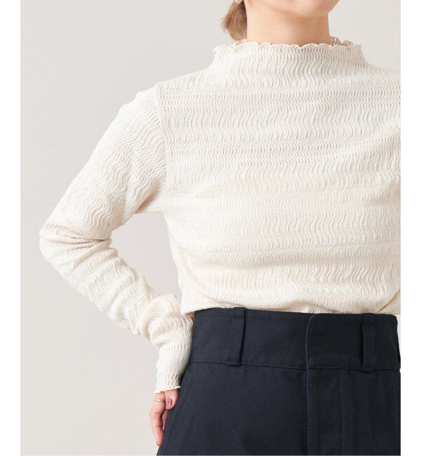 IENA LA BOUCLE「IENA LA BOUCLE ウェーブラッセルハイネックプルオーバー」|Tシャツ・カットソー|