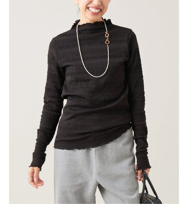IENA LA BOUCLE「IENA LA BOUCLE ウェーブラッセルハイネックプルオーバー」|Tシャツ・カットソー|