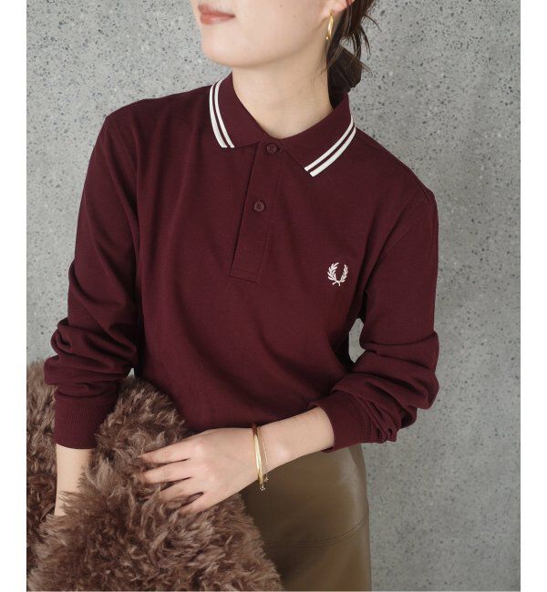 SLOBE IENA「FRED PERRY/フレッドペリー TIPPED SHIRT M3636」|Tシャツ・カットソー|レッド