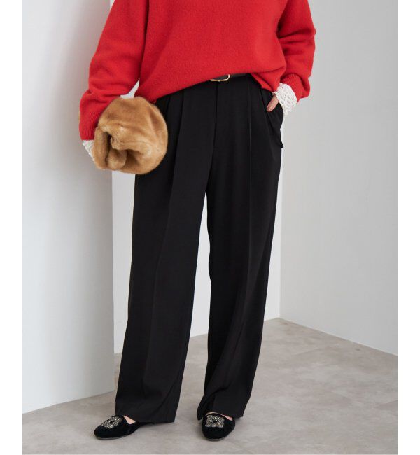 IENA「《追加2》サスペンダーツイルパンツ」|スラックス|