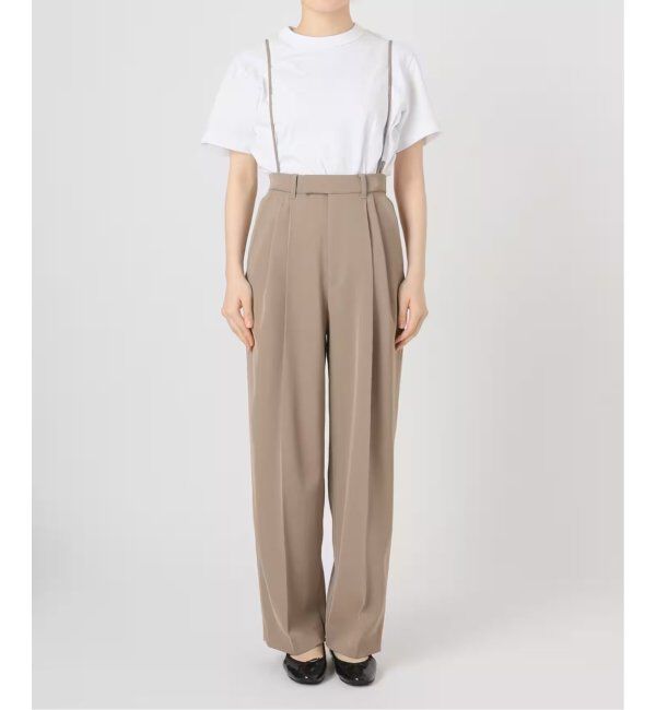 IENA「《追加2》サスペンダーツイルパンツ」|スラックス|