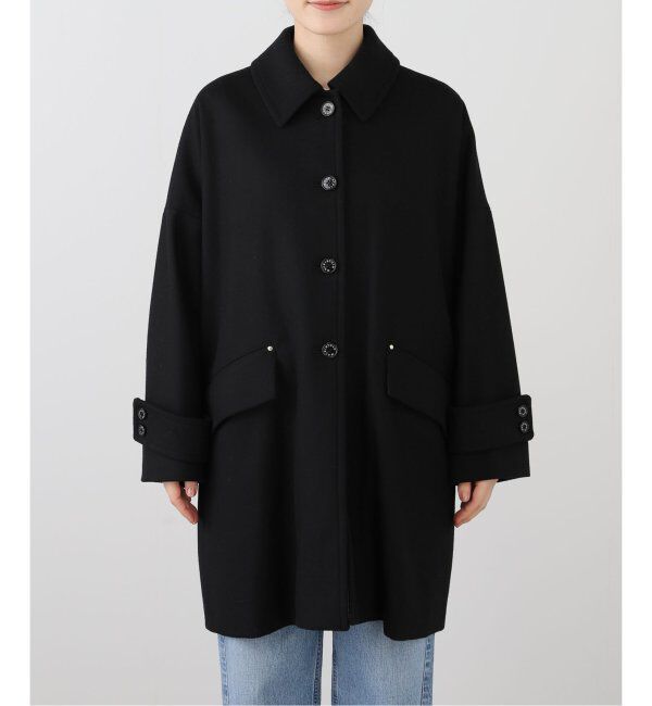 IENA「MACKINTOSH/マッキントッシュ HUMBIE ステンカラーコート」|ステンカラーコート|ブラック