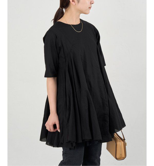 IENA「AAYUSHI/アユーシ ボリュームフレアハーフスリーブワンピース」|ワンピース|
