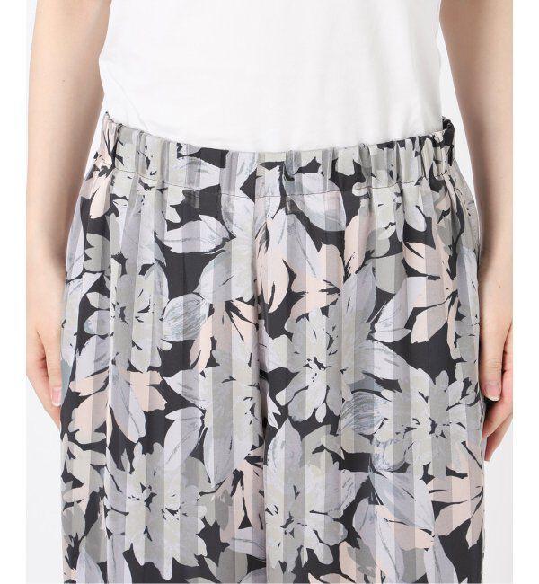 VERMEIL par iena「シアーストライプフラワープリントパンツ」|その他|