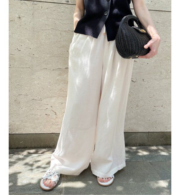 VERMEIL par iena「トリアセリネン リラックスパンツ」|その他|