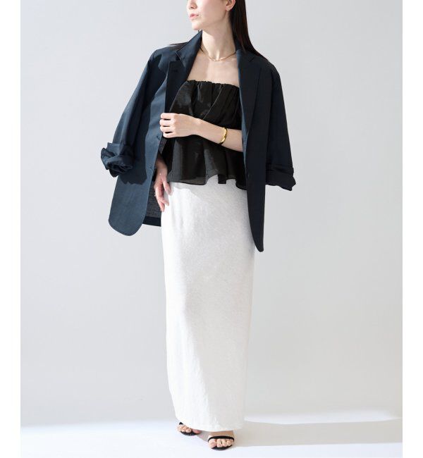 VERMEIL par iena「ベアトップギャザーブラウス」|シャツ・ブラウス|