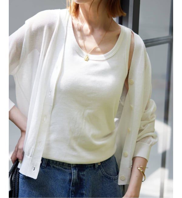 SLOBE IENA「《追加》basic タンクトップ」|タンクトップ|