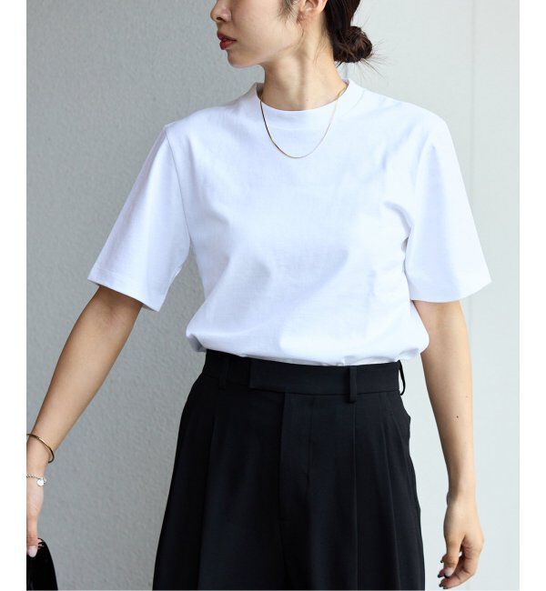 IENA「ATON/エイトン 別注 AIR SPINNING OVER SIZE TEE Tシャツ」|Tシャツ・カットソー|ホワイト