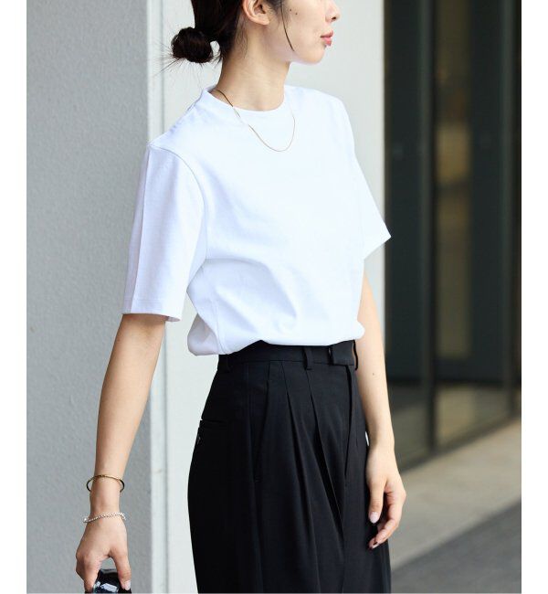 IENA「ATON/エイトン 別注 AIR SPINNING OVER SIZE TEE Tシャツ」|Tシャツ・カットソー|