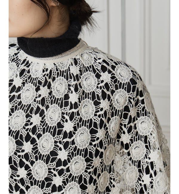 IENA LA BOUCLE「IENA LA BOUCLE レースポンチョ」|シャツ・ブラウス|