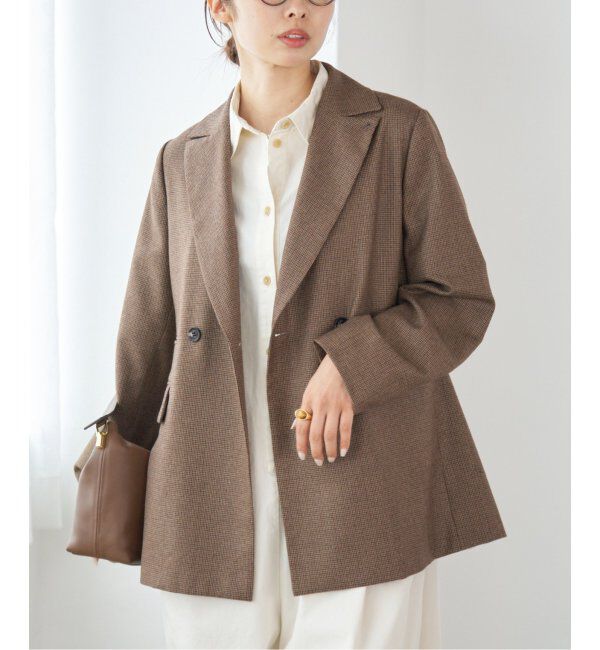 IENA「ガンクラブチェックジャケット」|テーラードジャケット|