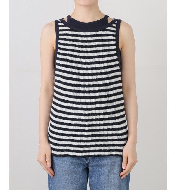 IENA LA BOUCLE「CAROUSE LAMBRA/ケラウズランブラ ボーダータンクトップ パックT(2枚1set) 251-355BD」|タンクトップ|
