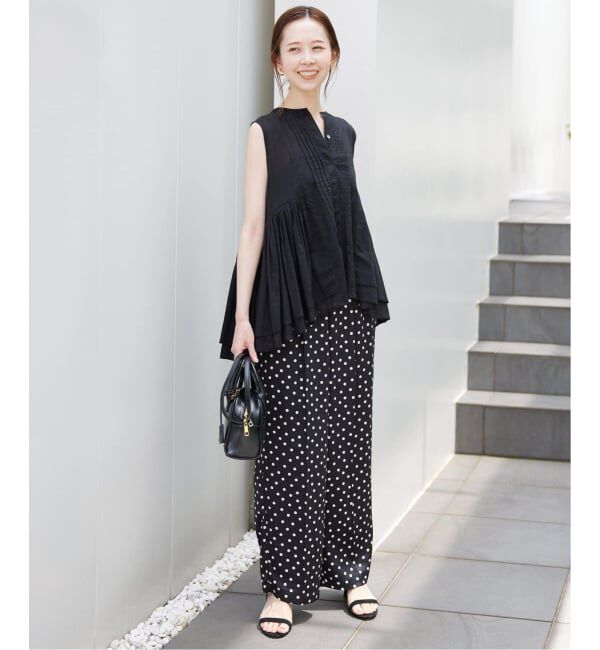 SLOBE IENA「《WEB限定/追加2》プリントサテンイージーパンツ」|その他|