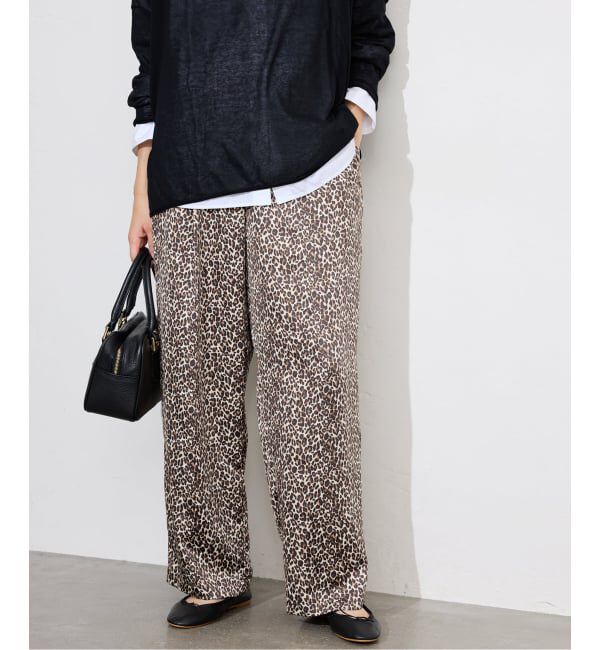 SLOBE IENA「《WEB限定/追加2》プリントサテンイージーパンツ」|その他|