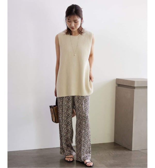 SLOBE IENA「《WEB限定/追加2》プリントサテンイージーパンツ」|その他|