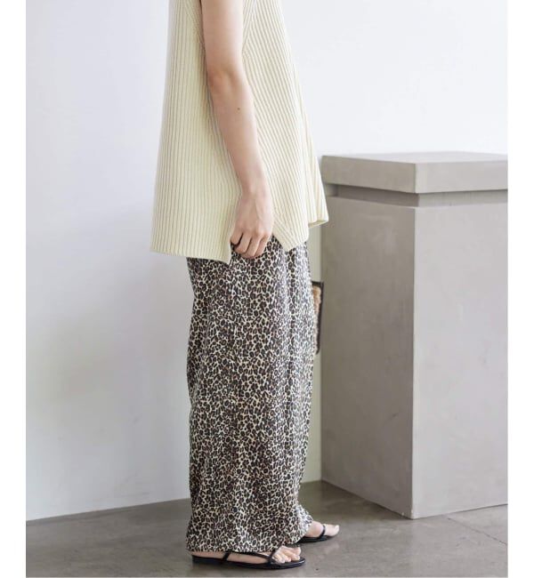 SLOBE IENA「《WEB限定/追加2》プリントサテンイージーパンツ」|その他|