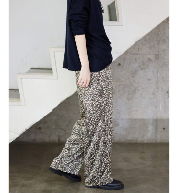 SLOBE IENA「《WEB限定/追加2》プリントサテンイージーパンツ」|その他|