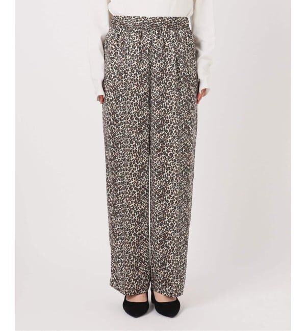 SLOBE IENA「《WEB限定/追加2》プリントサテンイージーパンツ」|その他|