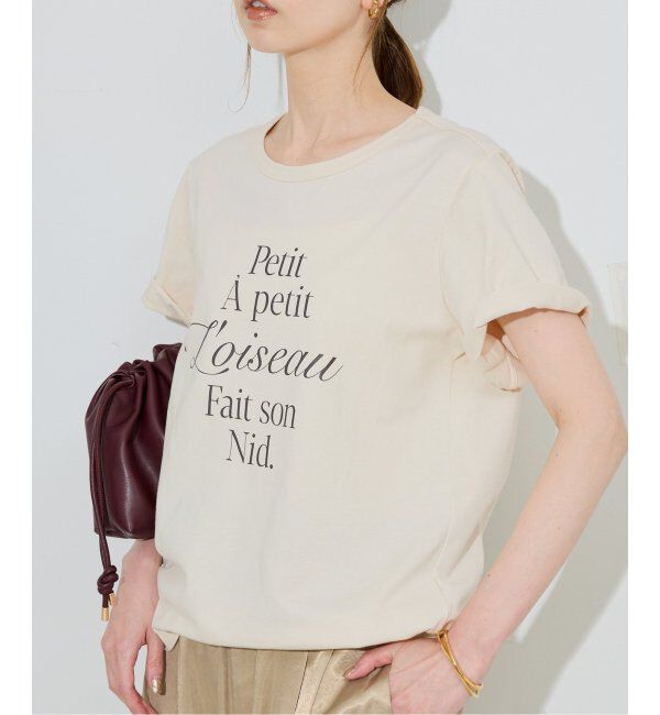 SLOBE IENA「Petit ロゴTEE」|Tシャツ・カットソー|ナチュラル