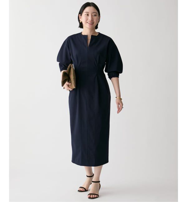 VERMEIL par iena「ポンチウエストシェイプワンピース」|ワンピース|